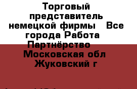 Торговый представитель немецкой фирмы - Все города Работа » Партнёрство   . Московская обл.,Жуковский г.